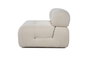 Atelier Del Sofa Sofá de 1 Plaza Bubble O1 Beige, Estructura Madera de Haya, Tejido Poliéster, Comodidad y Diseño Elegante